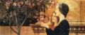Dos muchachas con una adelfa Gustav Klimt